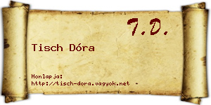 Tisch Dóra névjegykártya